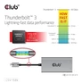 Kép 5/10 - Club 3D Video Splitter - CSV-1586 (Thunderbolt 3 to Dual DisplayPort, 40Gbps, 4K60Hz)