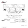 Kép 6/10 - Club 3D Video Splitter - CSV-1586 (Thunderbolt 3 to Dual DisplayPort, 40Gbps, 4K60Hz)