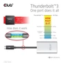 Kép 9/10 - Club 3D Video Splitter - CSV-1574 (Thunderbolt 3 to Dual HDMI 2.0, 4K60Hz)
