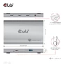 Kép 7/10 - Club 3D USB Hub - CSV-1580 (Thunderbolt 4 to 3x Thunderbolt 4, 1x USB Gen2 Type-A, 100W DC, Max. 10Gbps)