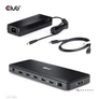 Kép 10/10 - Club 3D Notebook Dokkoló - CSV-1582 (140W, Thunderbolt 4, DP, 2xHDMI, USB-C, 4xUSB-A, SD, TF, RJ45, 3,5 Jack, DC)