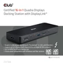 Kép 2/10 - Club 3D Notebook Dokkoló - CSV-1583 (140W, 2xThunderbolt 4, 3xDP, 2xHDMI, USB-C, 3xUSB-A, SD, TF, RJ45, 3,5 Jack, DC)