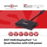 Kép 6/10 - Club 3D USB Hub - CSV-6400 (Multi Stream, DisplayPort 1.2 to 4xDisplayPort, 4K60Hz)