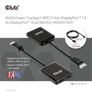 Kép 5/10 - Club 3D USB Hub - CSV-7200 (Multi Stream, DisplayPort 1.4 to 2xDisplayPort, 2x4K60Hz)