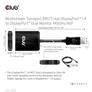 Kép 6/10 - Club 3D USB Hub - CSV-7200 (Multi Stream, DisplayPort 1.4 to 2xDisplayPort, 2x4K60Hz)