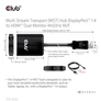 Kép 6/10 - Club 3D USB Hub - CSV-7200H (Multi Stream, DisplayPort 1.4 to 2xHDMI, 2x4K60Hz)