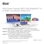 Kép 8/10 - Club 3D USB Hub - CSV-7200H (Multi Stream, DisplayPort 1.4 to 2xHDMI, 2x4K60Hz)