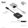 Kép 9/10 - Club 3D USB Hub - CSV-7200H (Multi Stream, DisplayPort 1.4 to 2xHDMI, 2x4K60Hz)