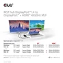 Kép 9/10 - Club 3D USB Hub - CSV-7220 (Multi Stream, DisplayPort 1.4 to DisplayPort + HDMI, 2x4K60Hz)