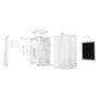 Kép 4/8 - Be Quiet! Számítógépház - Pure Base 501 DX White (ATX, edzett üveg oldallap, fehér)