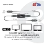 Kép 3/6 - Club 3D Átalakító - CAC-1007 (DisplayPort 1.4, 4K120Hz HBR3, Aktív Ismétlő, F/F, 20m)