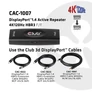 Kép 5/6 - Club 3D Átalakító - CAC-1007 (DisplayPort 1.4, 4K120Hz HBR3, Aktív Ismétlő, F/F, 20m)