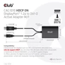 Kép 3/9 - Club 3D Átalakító - CAC-1010 (DisplayPort to 2xDVI-A HDCP ON, 4K30Hz, 2560x1600@60Hz, 60cm)