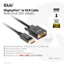 Kép 2/9 - Club 3D Kábel - CAC-1012 (DisplayPort to VGA, 2m, 28AWG, Full HD 1080p, Aranyozott csatlakozók)