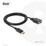 Kép 6/9 - Club 3D Kábel - CAC-1012 (DisplayPort to VGA, 2m, 28AWG, Full HD 1080p, Aranyozott csatlakozók)