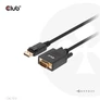 Kép 8/9 - Club 3D Kábel - CAC-1012 (DisplayPort to VGA, 2m, 28AWG, Full HD 1080p, Aranyozott csatlakozók)