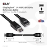 Kép 2/8 - Club 3D Kábel - CAC-1022 (DisplayPort 1.4 HBR3, 8K60Hz, 4K144Hz, 2m, M/F, 32.4Gbps)