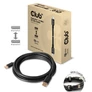 Kép 1/10 - Club 3D Kábel - CAC-1069B (DisplayPort 1.4 HBR3, 8K@60Hz, 4m, 24AWG, fekete, VESA tanúsított, M/M)