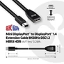 Kép 6/8 - Club 3D Kábel - CAC-1121 (Mini DisplayPort 1.4 to DisplayPort 8K60Hz, 1m, DSC1.2, HBR3, HDR, M/F, Bidirectional)
