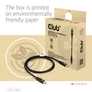 Kép 4/5 - Club 3D Kábel - CAC-1165 (Mini DisplayPort  M/M, DP80, 80Gbps, 1m, 4K240Hz/8K60Hz/10K60Hz)