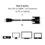 Kép 6/7 - Club 3D Kábel - CAC-1210 (DVI-D to HDMI 1.4, 2m, M/M, Bidirectional, UHD 4K30Hz)