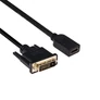Kép 4/7 - Club 3D Kábel - CAC-1211 (DVI-D to HDMI 1.4, 2m, M/F, kétirányú, UHD 4K30Hz, Arany érintkezők)