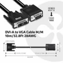 Kép 2/7 - Club 3D Kábel - CAC-1243 (DVI-A to VGA M/M, 3 m, 28AWG, 1600x1200 60Hz)
