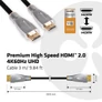 Kép 3/10 - Club 3D Kábel - CAC-1310 (HDMI 2.0 Premium High Speed, 4K60Hz, 3m, UHD, ethernet, HDR, 18Gbps, Full HD 3D, M/M)
