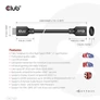 Kép 3/9 - Club 3D Kábel - CAC-1322 (HDMI 2.1 Ultra High Speed, 4K120Hz 8K60Hz, 30AWG, 48Gbps, 1m, M/F)