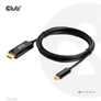 Kép 9/10 - Club 3D Kábel - CAC-1334 (HDMI to USB-C, Aktív, M/M, 4K60Hz, 1.8m)