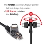 Kép 7/8 - Club 3D Kábel - CAC-1360 (HDMI 2.0 4K60Hz 360° forgatható, 2m)