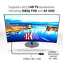 Kép 8/8 - Club 3D Kábel - CAC-1360 (HDMI 2.0 4K60Hz 360° forgatható, 2m)