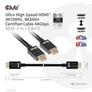 Kép 2/10 - Club 3D Kábel - CAC-1373 (HDMI 2.1 Ultra High-Speed, 48Gbps, 4K120Hz, 8K60Hz, M/M, 3m)