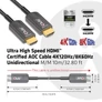 Kép 2/8 - Club 3D Kábel - CAC-1376 (HDMI 2.1 Ultra High Speed, 4K120Hz/8K60Hz, Unidirectional M/M, 10m AOC)