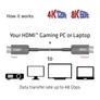 Kép 3/8 - Club 3D Kábel - CAC-1376 (HDMI 2.1 Ultra High Speed, 4K120Hz/8K60Hz, Unidirectional M/M, 10m AOC)