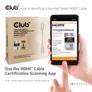 Kép 8/9 - Club 3D Kábel - CAC-1377 (HDMI 2.1 Ultra High-Speed, M/M, 8K60Hz, 4K120Hz, 15m, AOC, unidirectional)