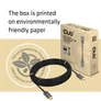 Kép 9/9 - Club 3D Kábel - CAC-1377 (HDMI 2.1 Ultra High-Speed, M/M, 8K60Hz, 4K120Hz, 15m, AOC, unidirectional)
