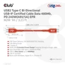 Kép 7/10 - Club 3D Kábel - CAC-1511 (USB2 Type-C, 480Mb, 240W PD EPR, 1m, Bidirektional, USB-IF tanúsítvány)