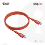 Kép 9/10 - Club 3D Kábel - CAC-1511 (USB2 Type-C, 480Mb, 240W PD EPR, 1m, Bidirektional, USB-IF tanúsítvány)