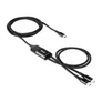 Kép 1/10 - Club 3D Kábel - CAC-1527 (USB-C Y kábel, 100W PD, 1.83m, 2xUSB-C)