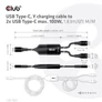 Kép 7/10 - Club 3D Kábel - CAC-1527 (USB-C Y kábel, 100W PD, 1.83m, 2xUSB-C)