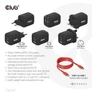Kép 9/10 - Club 3D Hálózati töltő - CAC-1913EU (65W GAN, Triple port 2xUSB-C 1xUSB-A PD 3.0)