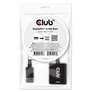 Kép 1/5 - Club 3D Átalakító - CAC-2013 (DisplayPort 1.1a to VGA, fekete, aktív, WUXGA 1920x1200 @60Hz)
