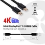 Kép 1/6 - Club 3D Kábel - CAC-2161 (Mini DisplayPort 1.2 M/M, 4K60Hz, HBR2, 2m)