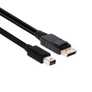Kép 4/6 - Club 3D Kábel - CAC-2163 (Mini DisplayPort to DisplayPort 1.2, 2m, 4K 60Hz, Bidirektional, 21.6Gbps, zárral)
