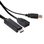 Kép 1/7 - Club 3D Átalakító - CAC-2330 (HDMI to DisplayPort, 4K30Hz, FHD120Hz, USB-A táp)