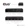 Kép 10/10 - Club 3D Switch - CSV-1370 (HDMI 2.0, 4K60HZ, 4 Port, IR távvezérlővel)