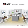Kép 5/8 - Club 3D Splitter - CSV-1380 (HDMI 2.0, 4K@60Hz UHD, 4 port, 3D támogatás, HDCP 1.4/2.2)