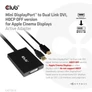 Kép 2/9 - Club 3D Átalakító - CAC-1130-A (Mini DisplayPort to Dual Link DVI, HDCP OFF, Apple)