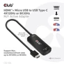 Kép 7/10 - Club 3D Átalakító - CAC-1336 (HDMI+Micro USB to USB-C, 4K120Hz/8K30Hz)
